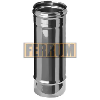 Ferrum Труба одностенная 0.5 м Ø100 мм (AISI 430  0.5 мм)