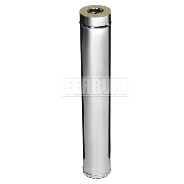 Ferrum Труба Сэндвич 1.0 м Ø110*200 мм (AISI 430/0.5мм + Zn  оц.)