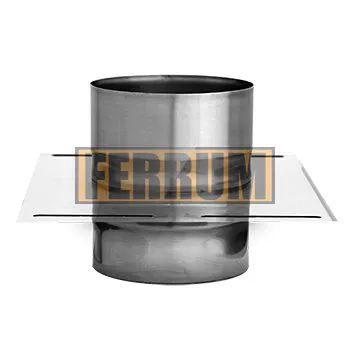 Ferrum Площадка монтажная одностенная Ø100 мм (AISI 430  0.8 мм)